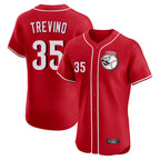 C.Reds #35 Jose Trevino Player Red Limited Elite Home Game Gdoa Stitched Jerseys