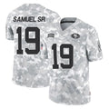 SF.49ers #19 Deebo Samuel Sr. Player Arctic Camo Limited Salute To Service Home Game Gdoa Stitched Jerseys