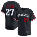 M.Twins #27 Ryan Jeffers Player Navy Home Limited Fdoa Stitched Jerseys