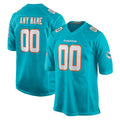 Custom M.Dolphins Aqua Home Game Any Name & Numbers Gdoa Stitched Jerseys