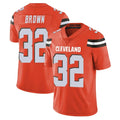 C.Browns #32 Jim Brown Player Orange Alternate Vapor Untouchable Limited Home Game Gdoa Stitched Jerseys