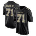 NO.Saints #71 Kelvin Banks Jr. Player Black Carbon Fashion Home Game Gdoa Stitched Jerseys