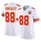 KC.Chiefs #88 Tony Gonzalez Player White Limited Vapor F.U.S.E. Home Game Gdoa Stitched Jerseys