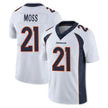 D.Broncos #21 Riley Moss Player White Vapor Untouchable Limited Home Game Gdoa Stitched Jerseys