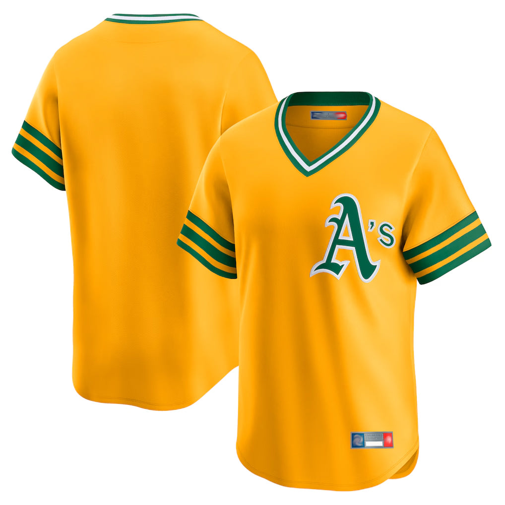 Athletics ## Athletics Blank Player Gold T-shirt Cooperstown Collection Game Gdoa Stitched Jerseys