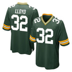 GB.Packers #32 MarShawn Lloyd Player Green Home Game Gdoa Stitched Jerseys
