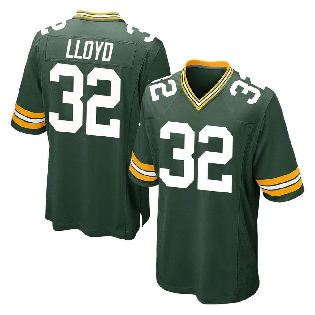 GB.Packers #32 MarShawn Lloyd Player Green Home Game Gdoa Stitched Jerseys