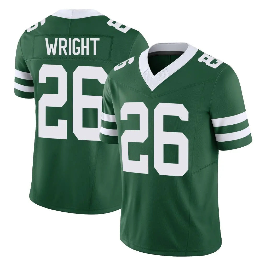 NY.Jets #26 Nahshon Wright Player Green Legacy Limited Vapor F.U.S.E. Home Game Gdoa Stitched Jerseys