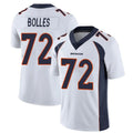 D.Broncos #72 Garett Bolles Player White Vapor Untouchable Limited Home Game Gdoa Stitched Jerseys