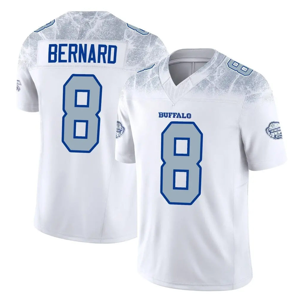 B.Bills #8 Terrel Bernard Player White Rivalries Collection Limited Game Gdoa Stitched Jerseys