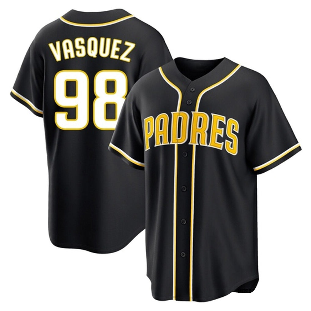 S.Diego Padres #98 Randy Vasquez Player Black 2026 Fashion Home Fdoa Stitched Jerseys