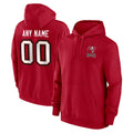 Custom TB.Buccaneers Red LOGO Pullover Hoodie Home Game Any Name & Numbers Gdoa Stitched Jerseys