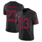 SF.49ers #23 Christian McCaffrey Player Black Alternate Limited Vapor Untouchable Home Game Gdoa Stitched Jerseys