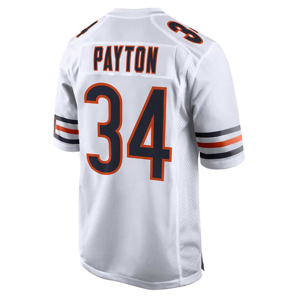 C.Bears #34 Walter Payton Player White Home Game Gdoa Stitched Jerseys