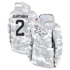D.Broncos #2 Pat Surtain II Player Arctic Camo Salute to Service Hoodies Limited Game Gdoa Stitched Jerseys