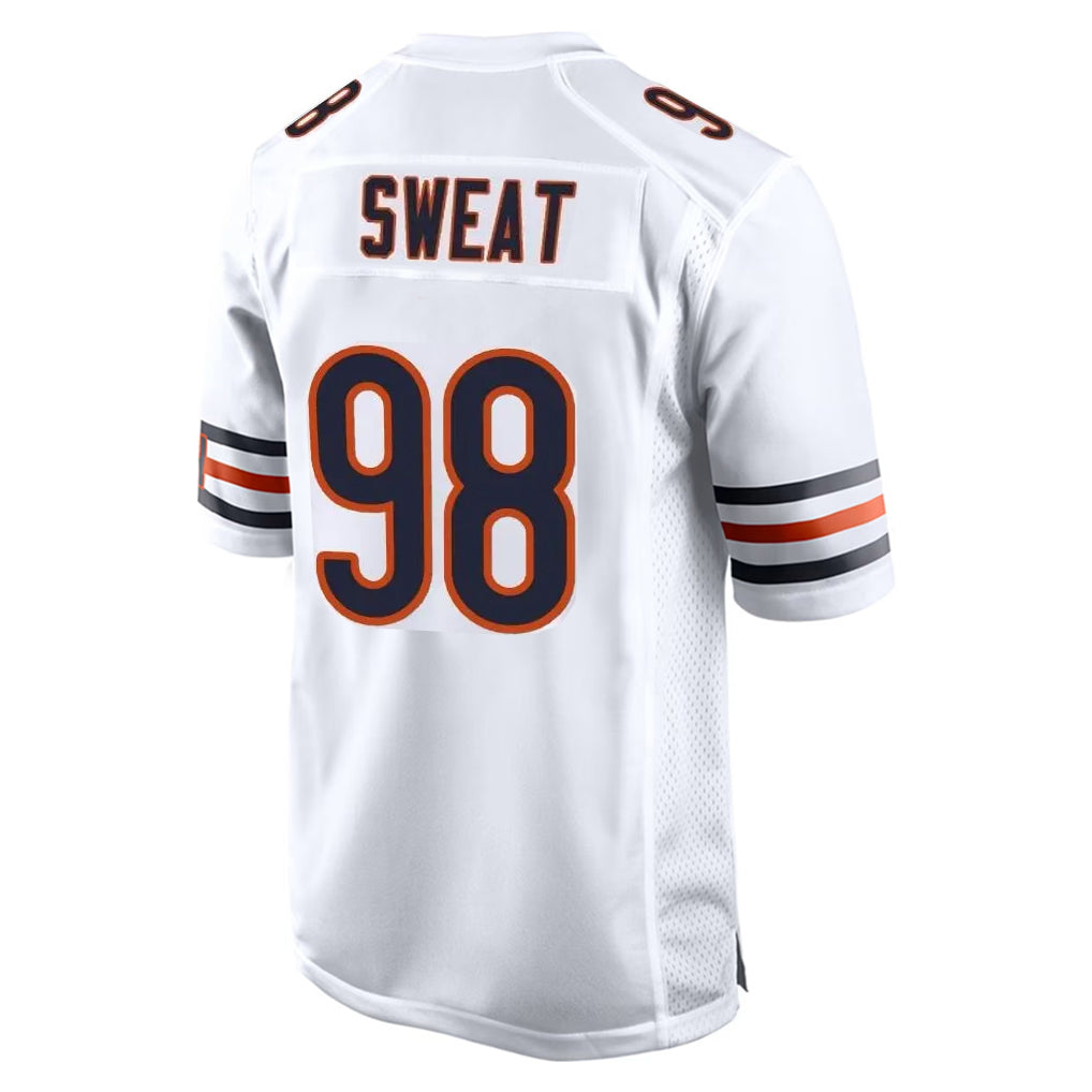 C.Bears #98 Montez Sweat Player White Home Game Gdoa Stitched Jerseys
