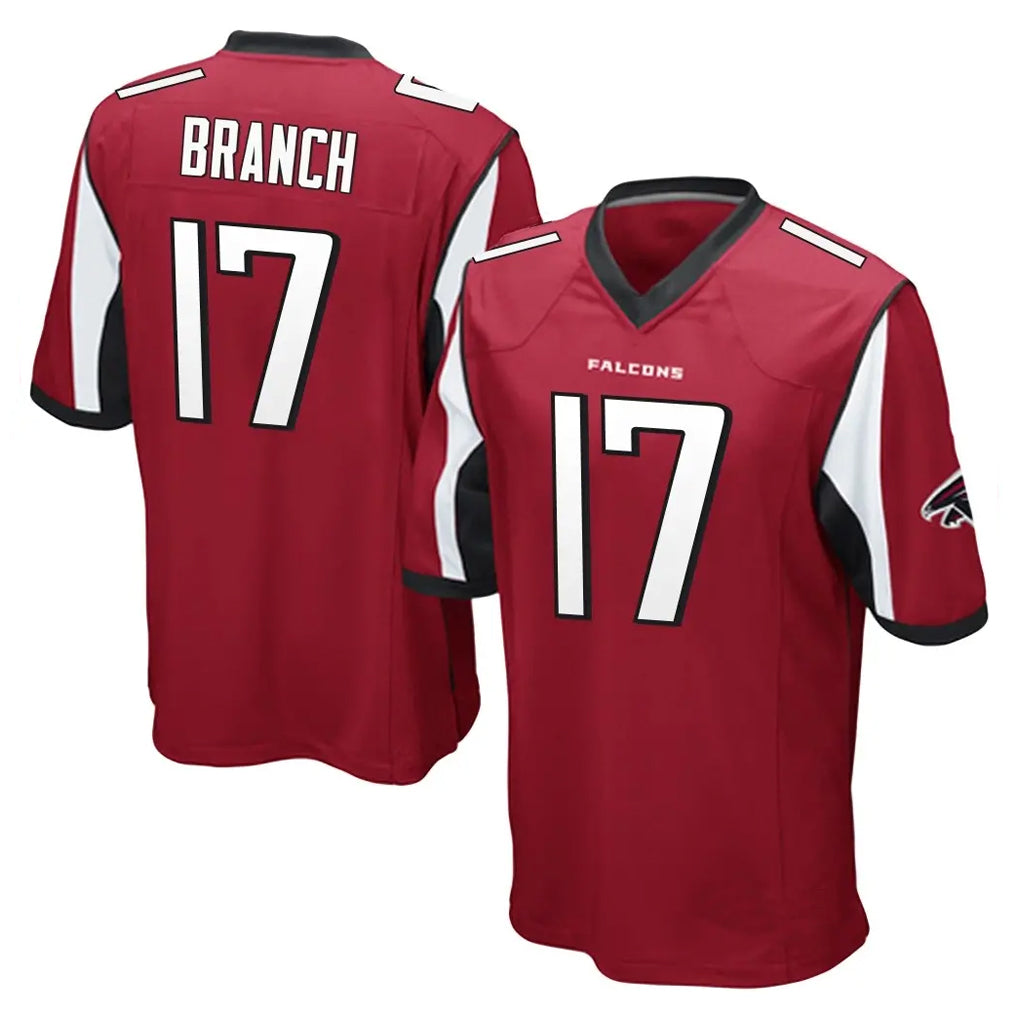 A.Falcons #17 Zachariah Branch Player Red Color Vapor Home Game Gdoa Stitched Jerseys