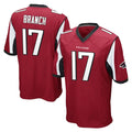 A.Falcons #17 Zachariah Branch Player Red Color Vapor Home Game Gdoa Stitched Jerseys