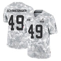 C.Browns #49 Carson Schwesinger Player Arctic Camo Salute to Service Limited Home Game Gdoa Stitched Jerseys