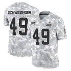 C.Browns #49 Carson Schwesinger Player Arctic Camo Salute to Service Limited Home Game Gdoa Stitched Jerseys
