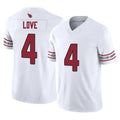A.Cardinals #4 Jeremiyah Love Player White Vapor F.U.S.E. Limited Home Game Gdoa Stitched Jerseys