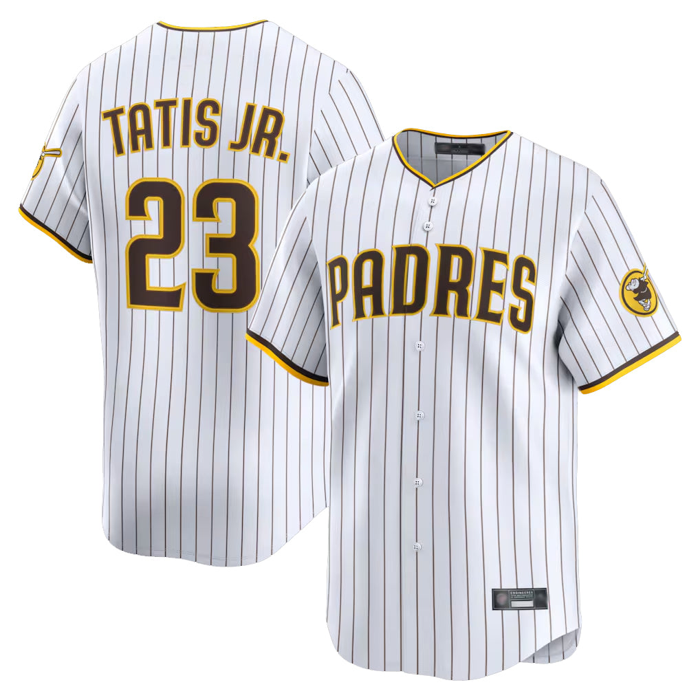 S.Diego Padres #23 Fernando Tatis Jr Player White Home Limited Fdoa Stitched Jerseys