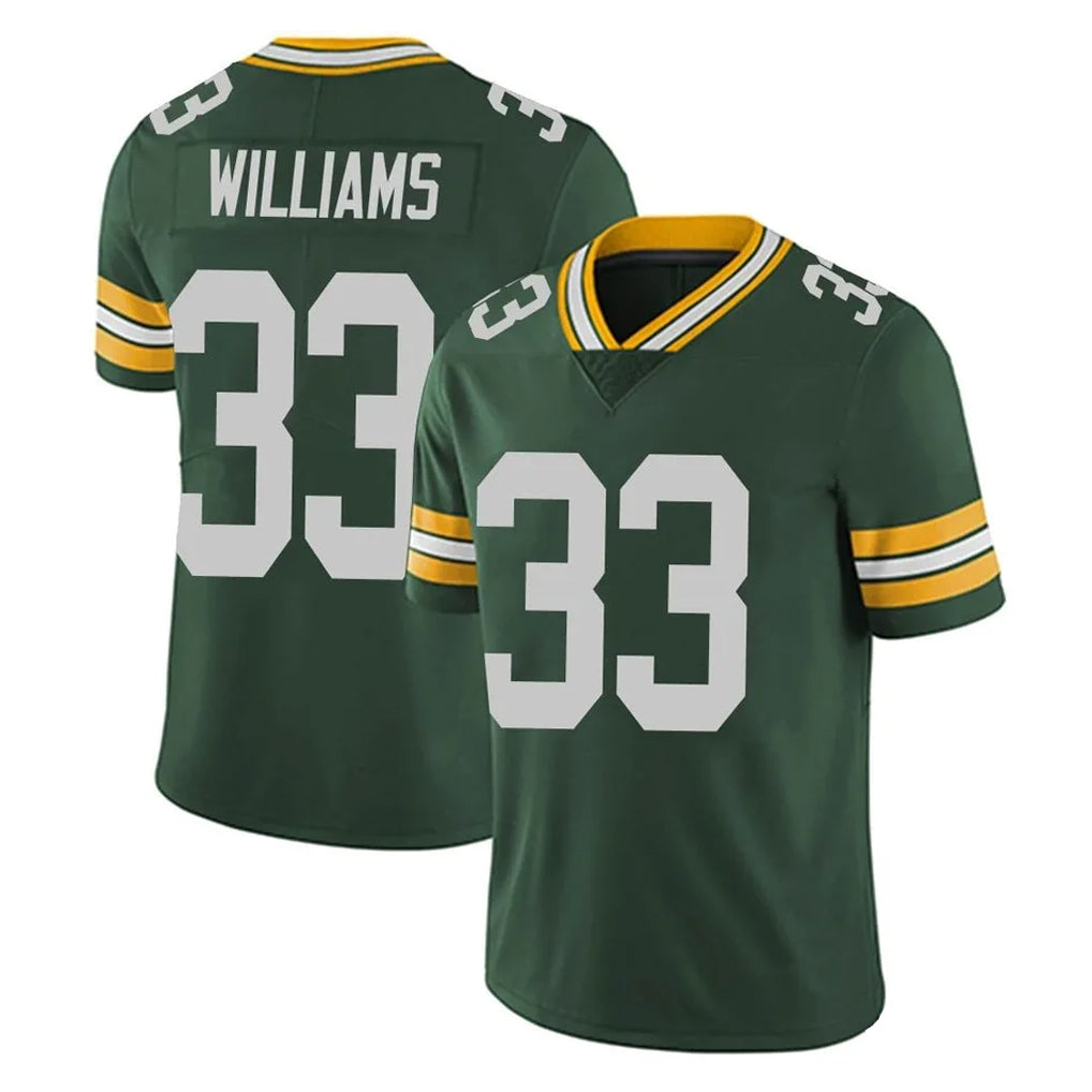 GB.Packers #33 Evan Williams Player Green Vapor Untouchable Limited Home Game Gdoa Stitched Jerseys