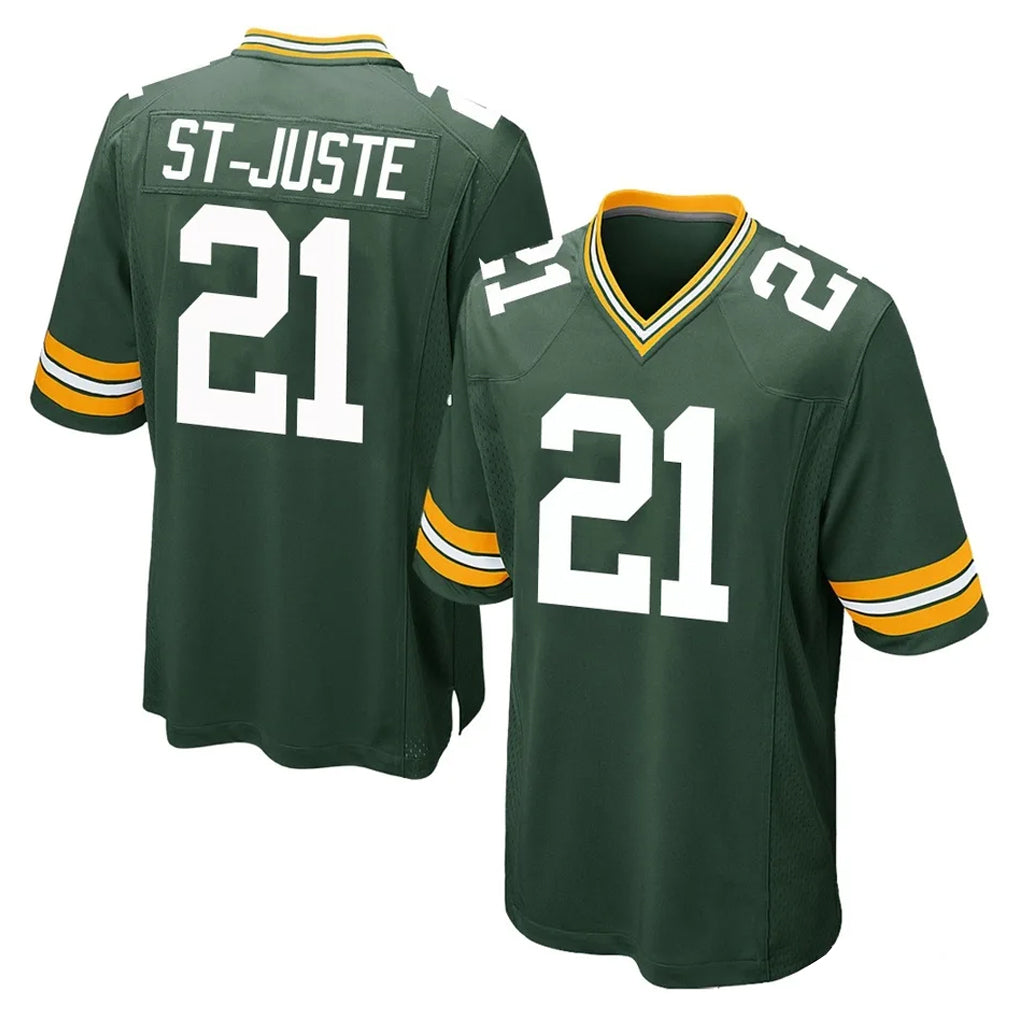 GB.Packers #21 Benjamin St-Juste Player Green Home Game Gdoa Stitched Jerseys