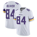 M.Vikings #84 Josh Oliver Player White Limited Vapor Untouchable Home Game Gdoa Stitched Jerseys