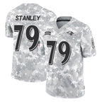 B.Ravens #79 Ronnie Stanley Player Arctic Camo Salute to Service Limited Gdoa Stitched Jerseys