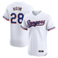 T.Rangers #28 Jonah Heim Player White Gold Collection Limited Elite Fdoa Stitched Jerseys