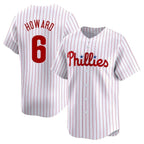 P.Phillies #6 Ryan Howard Player White Home Limited Fdoa Stitched Jerseys