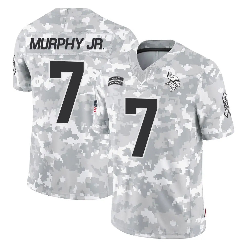 M.Vikings #7 Byron Murphy Jr. Player Arctic Camo Salute To Service Limited Game Gdoa Stitched Jerseys