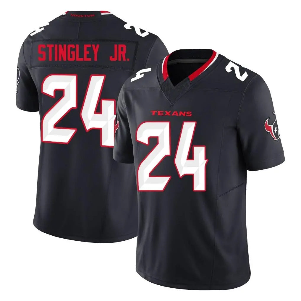 H.Texans #24 Derek Stingley Jr. Player Navy Limited Alternate Vapor F.U.S.E. Home Game Gdoa Stitched Jerseys