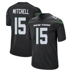 NY.Jets #15 Adonai Mitchell Player Stealth Black Home Game Gdoa Stitched Jerseys