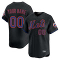 Custom NY.Mets Black Limited Home Game Any Name & Number Gdoa Stitched Jerseys