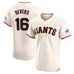 SF.Giants #16 Rafael Devers Player Cream Home Limited Elite Fdoa Stitched Jerseys