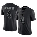 C.Panthers #4 Tetairoa McMillan Player Black Limited Reflective Game Gdoa Stitched Jerseys