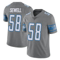D.Lions #58 Penei Sewell Player Gray Vapor Untouchable Limited Home Game Gdoa Stitched Jerseys