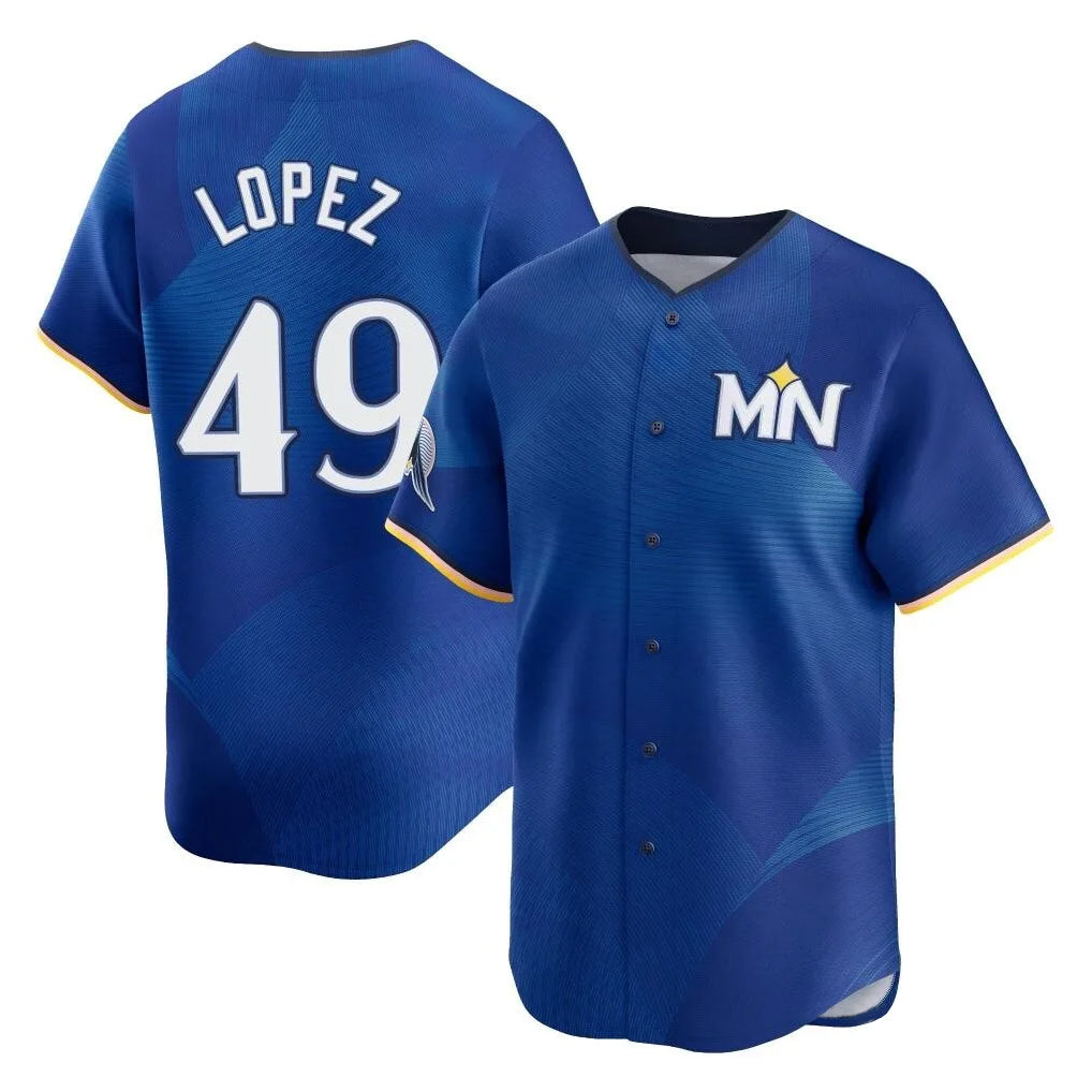 M.Twins #49 Pablo Lopez Player Royal City Connect Limited Home Fdoa Stitched Jerseys