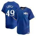 M.Twins #49 Pablo Lopez Player Royal City Connect Limited Home Fdoa Stitched Jerseys