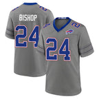 B.Bills #24 Cole Bishop Player Gray Nickel City Home Game Gdoa Stitched Jerseys