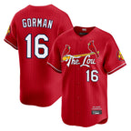 St. Louis Cardinals #16 Nolan Gorman Player Red City Connect Limited Fdoa Stitched Jerseys