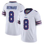 B.Bills #8 Terrel Bernard Player White Vapor Untouchable Limited Gdoa Stitched Jerseys