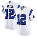LA.Rams #12 Puka Nacua Player White Limited Fearsome Vapor F.U.S.E. Home Game Gdoa Stitched Jerseys