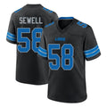 D.Lions #58 Penei Sewell Player Black Alternate Home Game Gdoa Stitched Jerseys