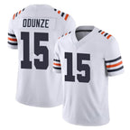 C.Bears #15 Rome Odunze Player White Classic Vapor Limited Home Game Gdoa Stitched Jerseys
