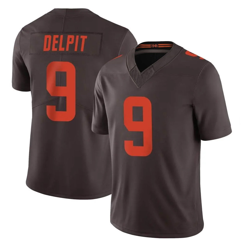 C.Browns #9 Grant Delpit Player Brown Limited Vapor F.U.S.E. Alternate Game Gdoa Stitched Jerseys