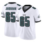 P.Eagles #65 Lane Johnson Player White Limited Vapor F.U.S.E. Home Game Gdoa Stitched Jerseys