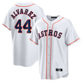 H.Astros #44 Yordan Alvarez Player White Home Game Gdoa Stitched Jerseys